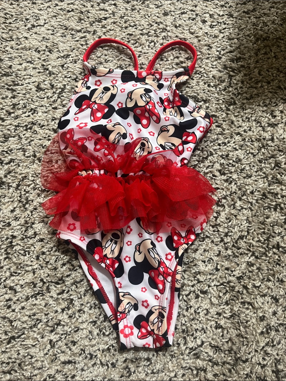 18 month girls Minnie Mouse swimsuit
